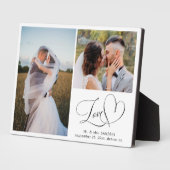 Love newlyweds Mr & Mrs couple wedding photos Fotoplaat (Zijkant)