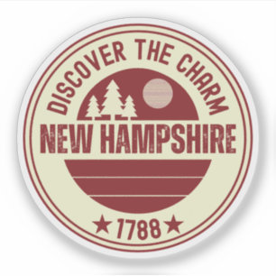 Love NH - New Hampshire Kaart Souvenir Sticker