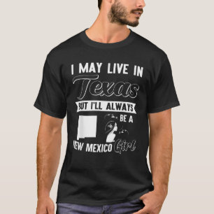 Love NM TX Just a Girl Be a New Mexico Meisje Grap T-shirt