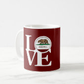 LOVE Nob Hill 11oz Mok Rood (Voorkant links)