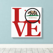 LOVE Nob Hill Art Canvas Afdruk (Insitu (Houten vloer))