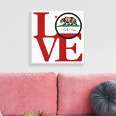 LOVE Nob Hill Art Canvas Afdruk (Insitu (Woonkamer))