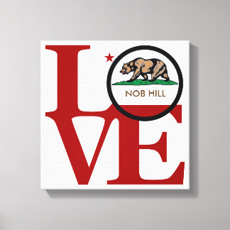 LOVE Nob Hill Art Canvas Afdruk