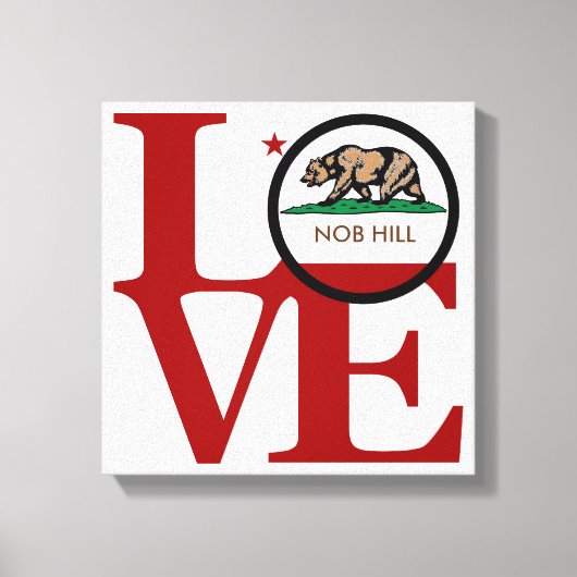LOVE Nob Hill Art Canvas Afdruk (Voorkant)
