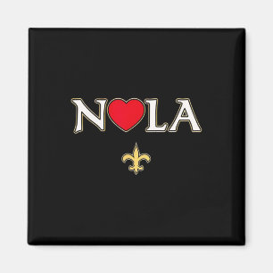 Love Nola New Orleans Fleur De Lis Heart Nola 1 Magneet