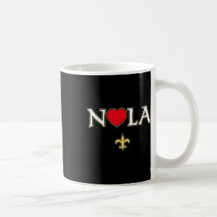 Love Nola New Orleans Fleur De Lis Heart Nola Koffiemok