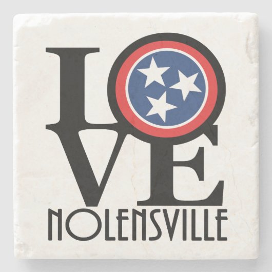 LOVE Nolensville Tennessee Stenen Onderzetter (Voorkant)