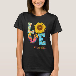 Love Nonna Life Teenslippers Sunflower Summer Moed T-shirt