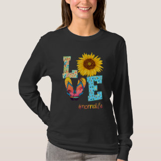 Love Nonna Life Teenslippers Sunflower Summer Moed T-shirt