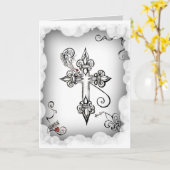 Love Nooit Dies Kaart (Gele Bloem)