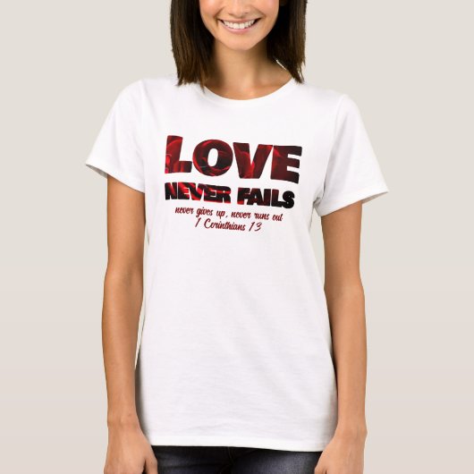 LOVE NOOIT EENS CHRISTELIJK T-SHIRT (Voorkant)