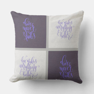 Love Nooit Fail Patchwork/Paintborstel Pillow Kussen