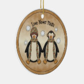 Love Nooit Melts Keramisch Ornament (Rechts)