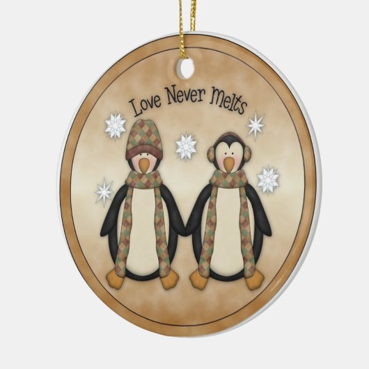 Love Nooit Melts Keramisch Ornament (Links)