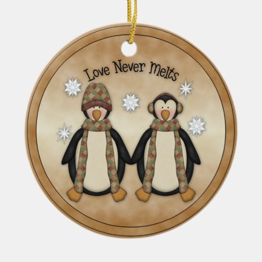 Love Nooit Melts: Penguin Holiday Ornament (Voorkant)
