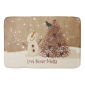 Love Nooit Melts Snowman Bath Mat (Voorkant)