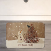 Love Nooit Melts Snowman Bath Mat