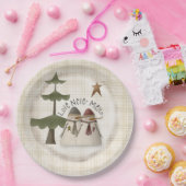 Love Nooit Melts Snowman Couple Pset Papieren Bordje (Feest)