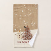 Love Nooit Melts Snowman Towel Set Bad Handdoek (Handdoek)