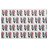 Love Norway glimlach Flag Stof (Fat Quarter)