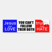 Love not Hate 2020 Bumpersticker (Voorkant)