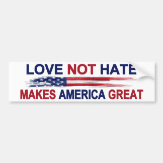 Love not Hate maakt Amerika geweldig Bumpersticker