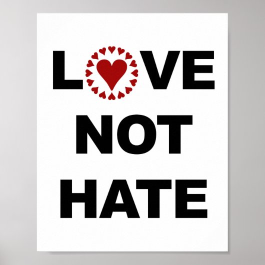 Love Not Hate Poster (Voorkant)