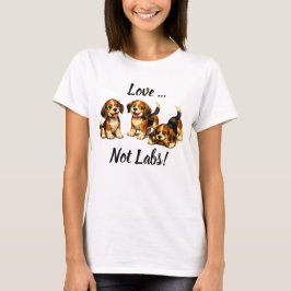 Love Not Labs | Beagle liefhebbers T-shirt