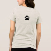 Love Not Labs | Beagle liefhebbers Tri-Blend Shirt (Achterkant)