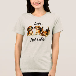 Love Not Labs | Beagle liefhebbers Tri-Blend Shirt