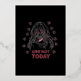 LOVE NOT TODAY FOLIE UITNODIGING