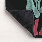 Love Not War Groovy Peace Sign Muismat (Hoek)
