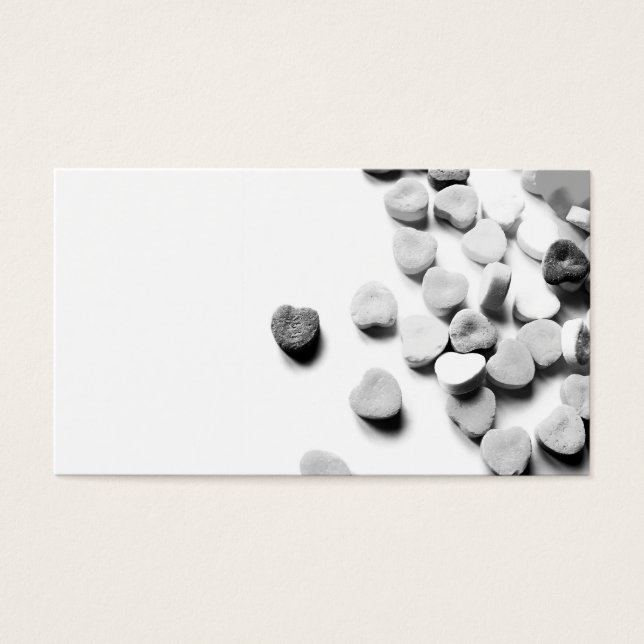 Love Note-4-Make-Your-Own-Snoep-Heart-Phrase Visitekaartjes (Voorkant)
