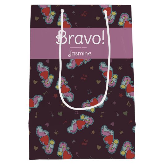 Love Note: Doodles voor Muziekliefhebbers Roze Medium Cadeauzakje (Achterkant)