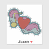 Love Note: Doodles voor muziekliefhebbers Sticker (Vel)
