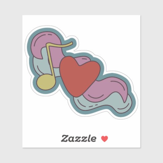 Love Note: Doodles voor muziekliefhebbers Sticker (Vel)