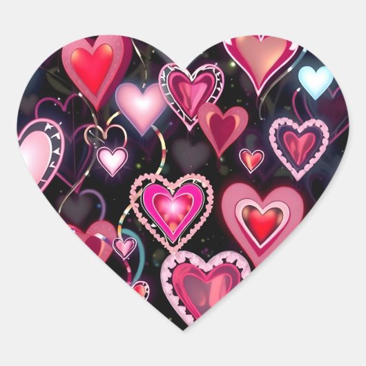 Love Note Hart Sticker (Voorkant)