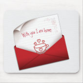 Love Note in Red Envelope Muismat (Voorkant)