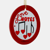 Love Note musical Keramisch Ornament (Rechts)