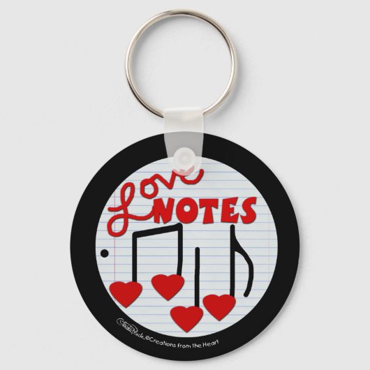 Love Note musical Sleutelhanger (Voorkant)