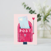 Love Note Postbox Briefkaart (Staand voorkant)