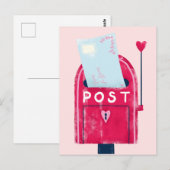 Love Note Postbox Briefkaart (Voorkant / Achterkant)