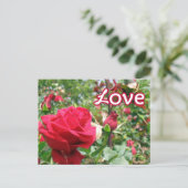 Love Note Rozen Briefkaart (Staand voorkant)