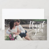 Love Note trouwfotokaart Bedankkaart (Voorkant / Achterkant)