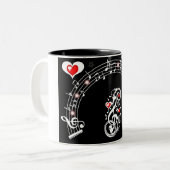 Love Note_ Tweekleurige Koffiemok (Voorkant links)