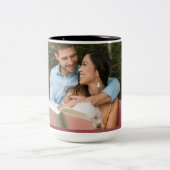 Love note tweekleurige koffiemok (Center)