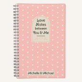 Love Notes between You and Me Journal for Couples Notitieboek (Voorkant)