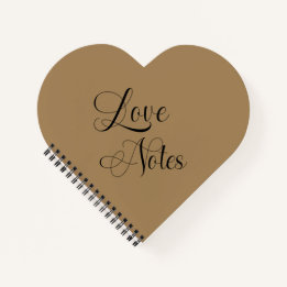 Love Notes Elegant script met naam Black & Gold Notitieboek