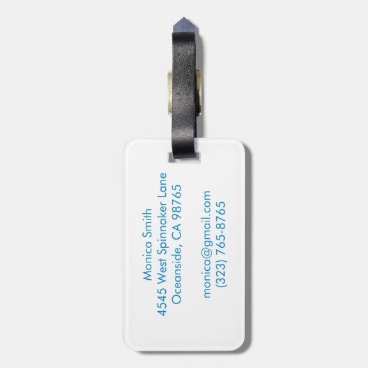 Love Notes from the Sea Seashell Ocean Beach  Bagagelabel (Achterkant verticaal)