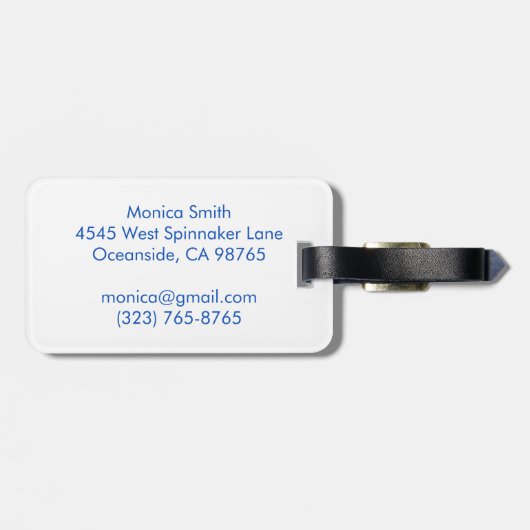 Love Notes from the Sea Seashell Ocean Beach  Bagagelabel (Achterkant horizontaal)